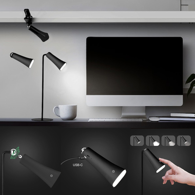 4000k Multifunction LED Touch Magnetic Desk Lamp Reading Clip Light For Outdoor and Indoor