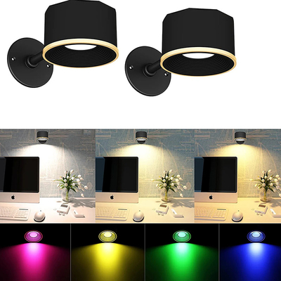RGB que lee la lámpara de cabecera recargable, luz magnética inalámbrica de la pared con el telecontrol